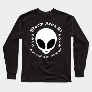 Storm Area 51 They Cant Stop Us All Illustration 09/20 2019 Long Sleeve T-Shirt